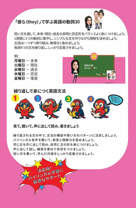 30 Verbs and pronouns They English Japanese Bilingual Audiobook